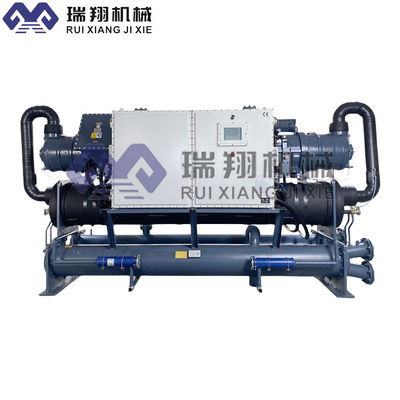 380V/50Hz Air Cooled Scroll Compressor Chiller Dengan Sistem Kontrol PLC