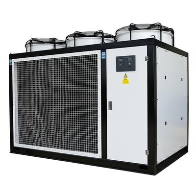 Kapasitas pendingin 10 sampai 500 ton Air cooler air termasuk sirip dan tabung kondensor Ideal untuk kisaran suhu sekitar 5 sampai 45 derajat Celcius
