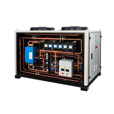 Pasokan listrik 380V3Ph50Hz Chiller Air Dingin Prinsip Kerja Ringkasan untuk dalam kisaran suhu sekitar 545 derajat Celcius